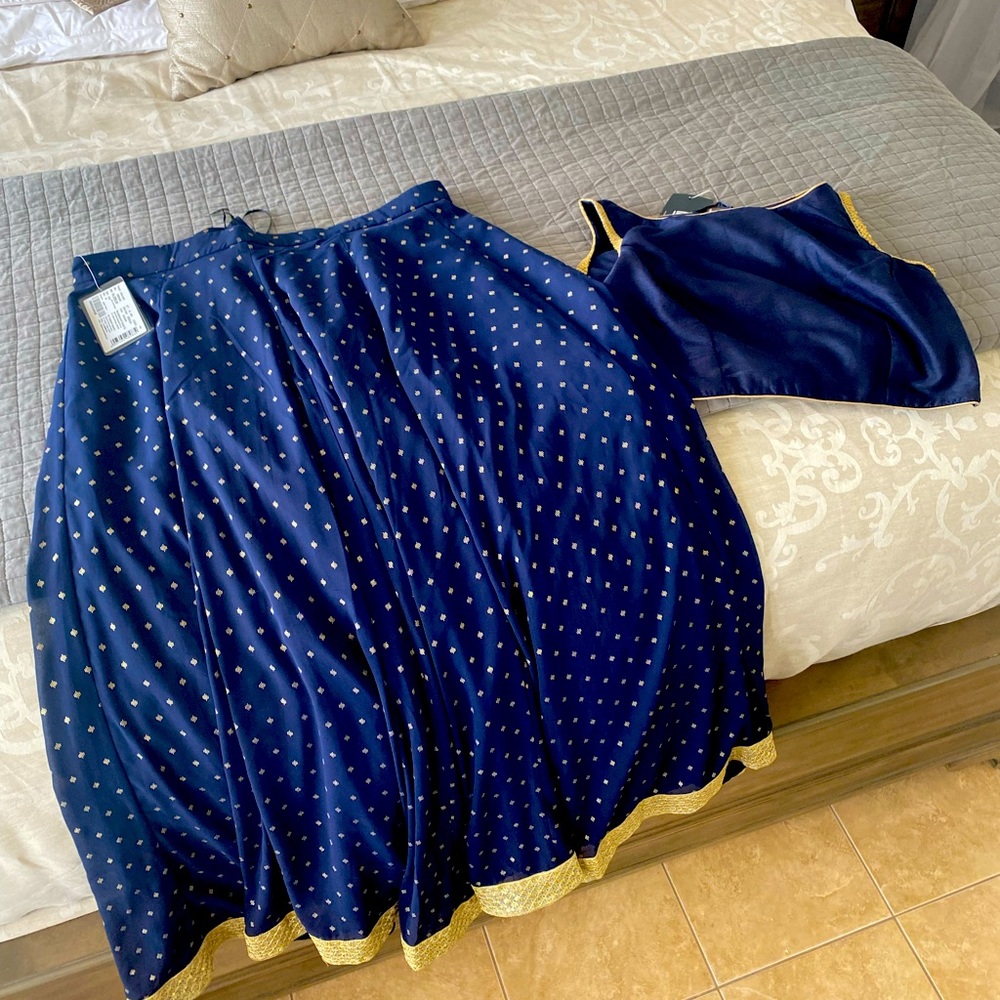 Navy Blue Saree